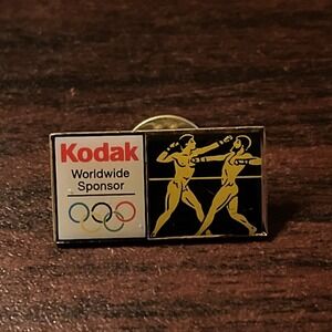 Vintage Kodak Worldwide Sponsor Athens Greece Olympics Lapel Hat‎ Pin